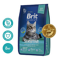 Сухой корм для кошек Brit Premium Cat Sensitive 8 кг (5049745)