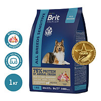 Сухой корм для собак Brit Premium Dog Sensitive 1 кг (5050024)