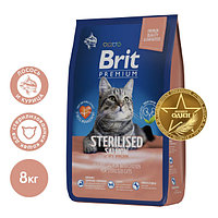 Сухой корм для кошек Brit Premium Cat Sterilised Salmon 8 кг (5049868)