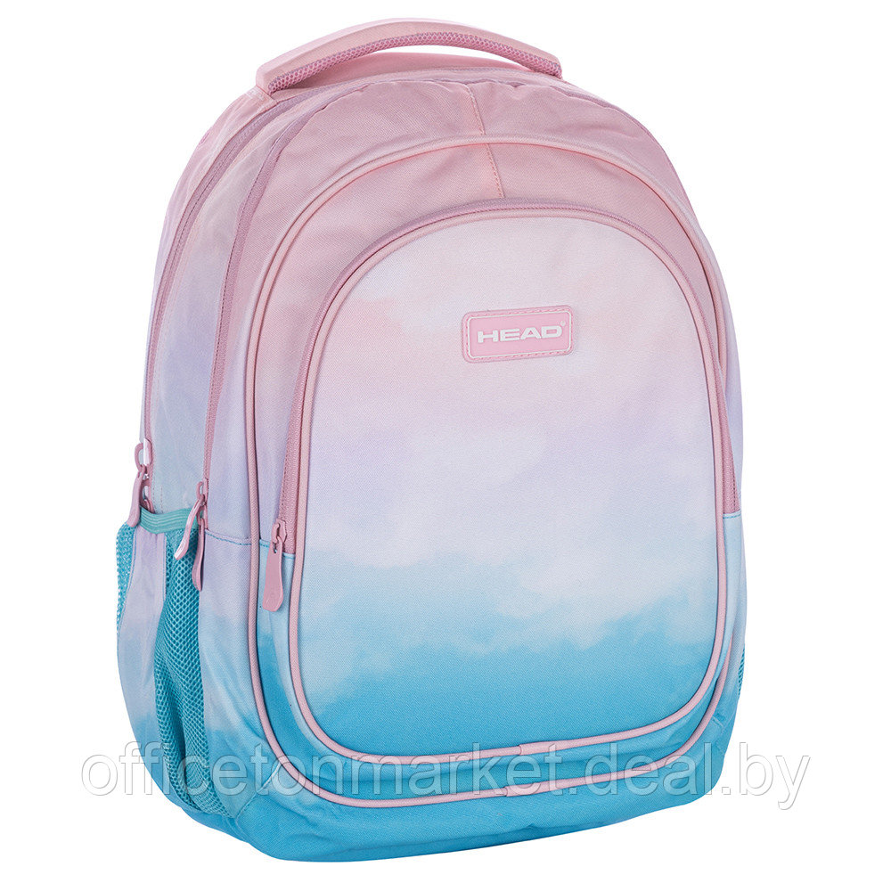 Рюкзак молодежный "Head ombre clouds", розовый, голубой - фото 1 - id-p212512245