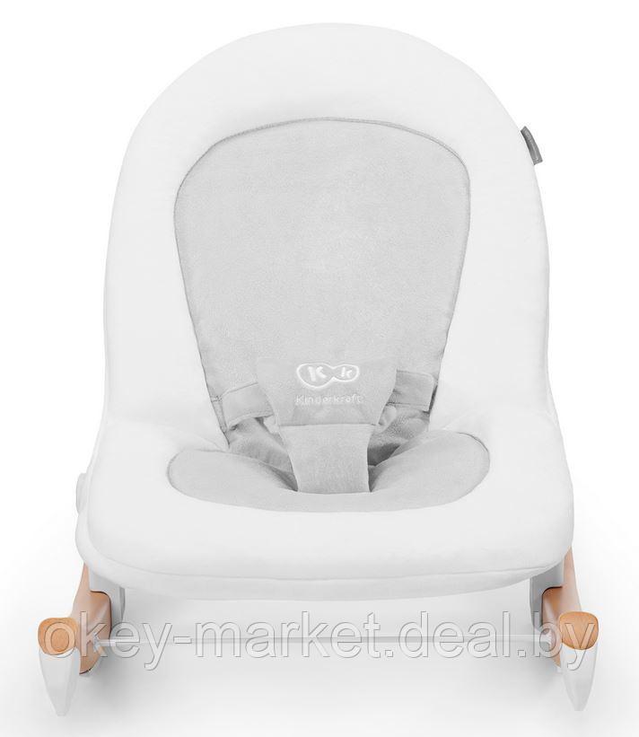 Детский шезлонг-качалка Kinderkraft FINIO Black White - фото 9 - id-p178867971