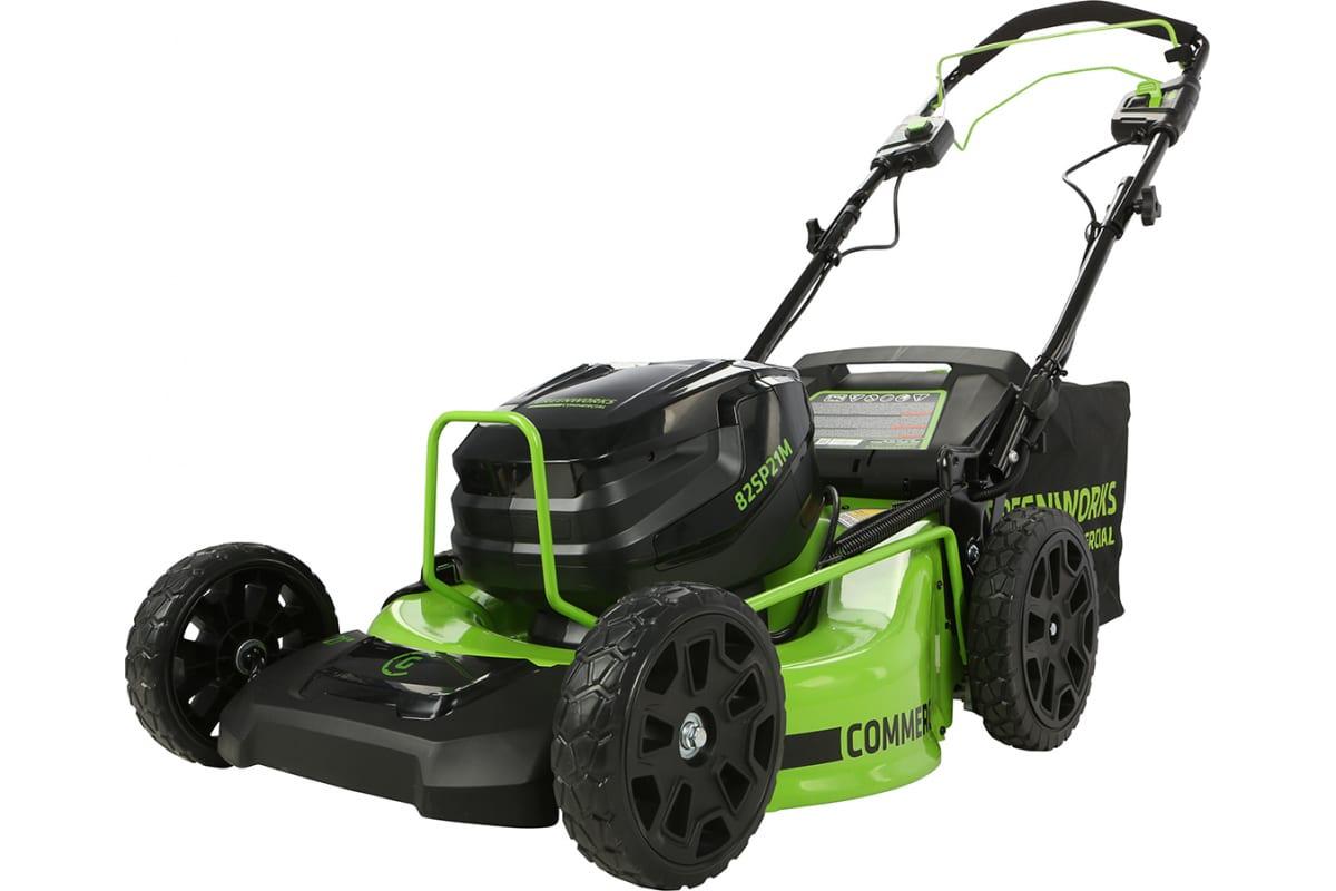 Газонокосилка Greenworks GC82LM51SP2 2515907UB (с 1-им АКБ 5 Ah) - фото 3 - id-p212515687