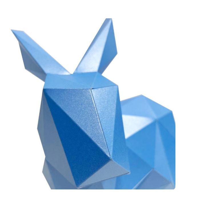 Кролик Няш (голубой). 3D конструктор - оригами из картона - фото 5 - id-p212515374