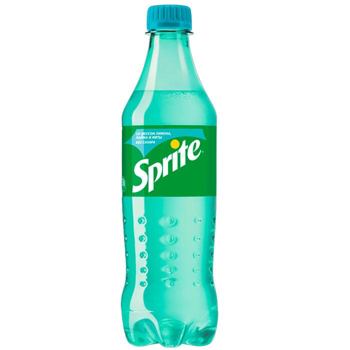 Напиток газированный «Sprite» лимон, лайм, мята 0.5 л (без сахара)