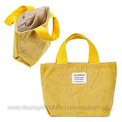 Сумка-шоппер №3 желтая 28х19 см. (XBD-03)