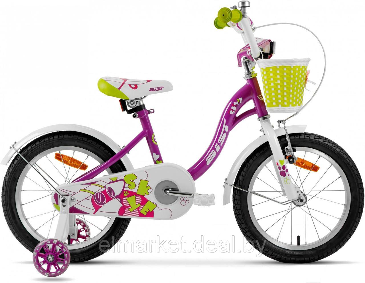 Велосипед AIST Skye 16 2023 фиолетовый - фото 1 - id-p212521156