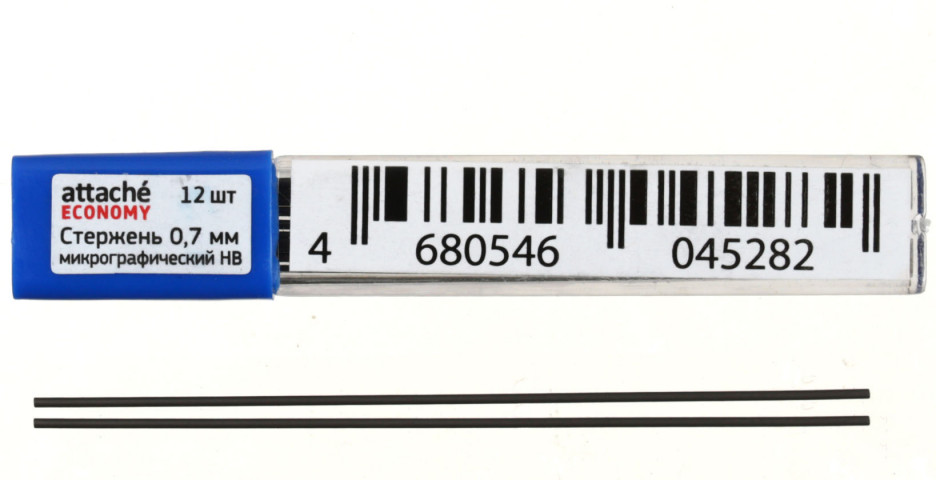 Грифели для автоматических карандашей Attache Economy толщина грифеля 0,7 мм, твердость ТМ, 12 шт.