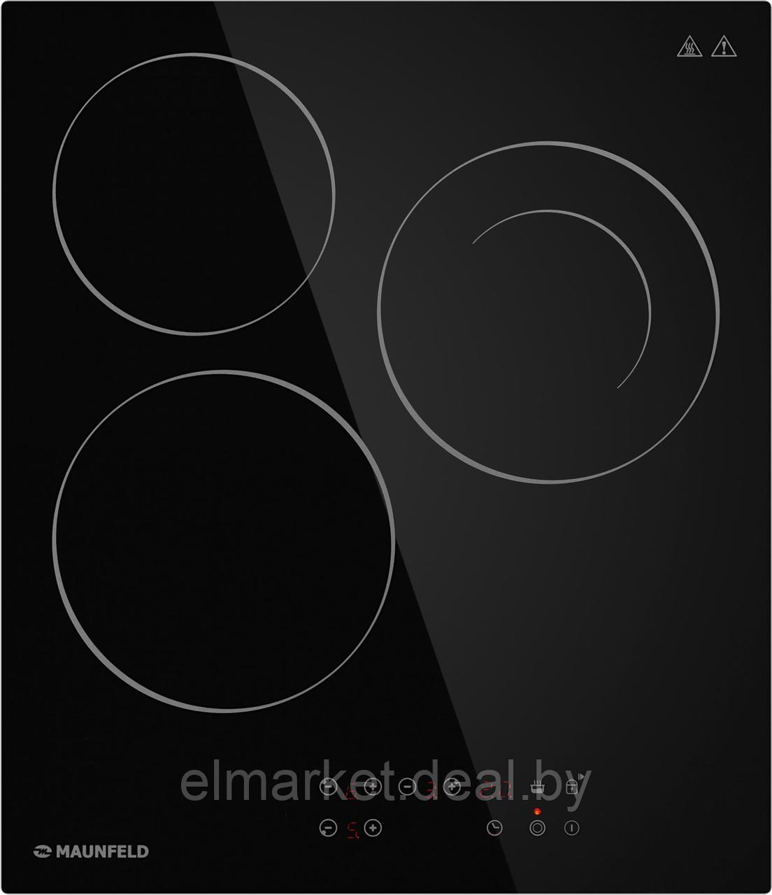 Электрическая варочная панель Maunfeld CVCE453DBK черный - фото 1 - id-p212521261