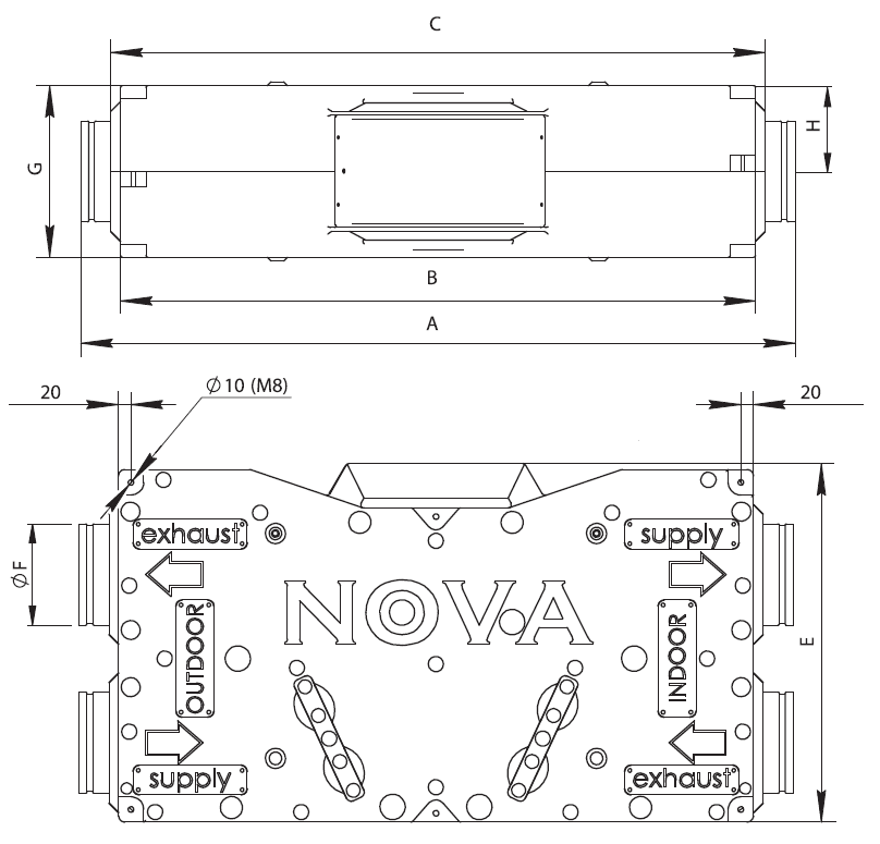 SHUFT NOVA-300 - приточно-вытяжная вентиляционная установка с рекуператором - фото 3 - id-p125733695