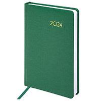 Ежедневник датированный "Select" 2024 А5 138x213 мм, балакрон Зеленый