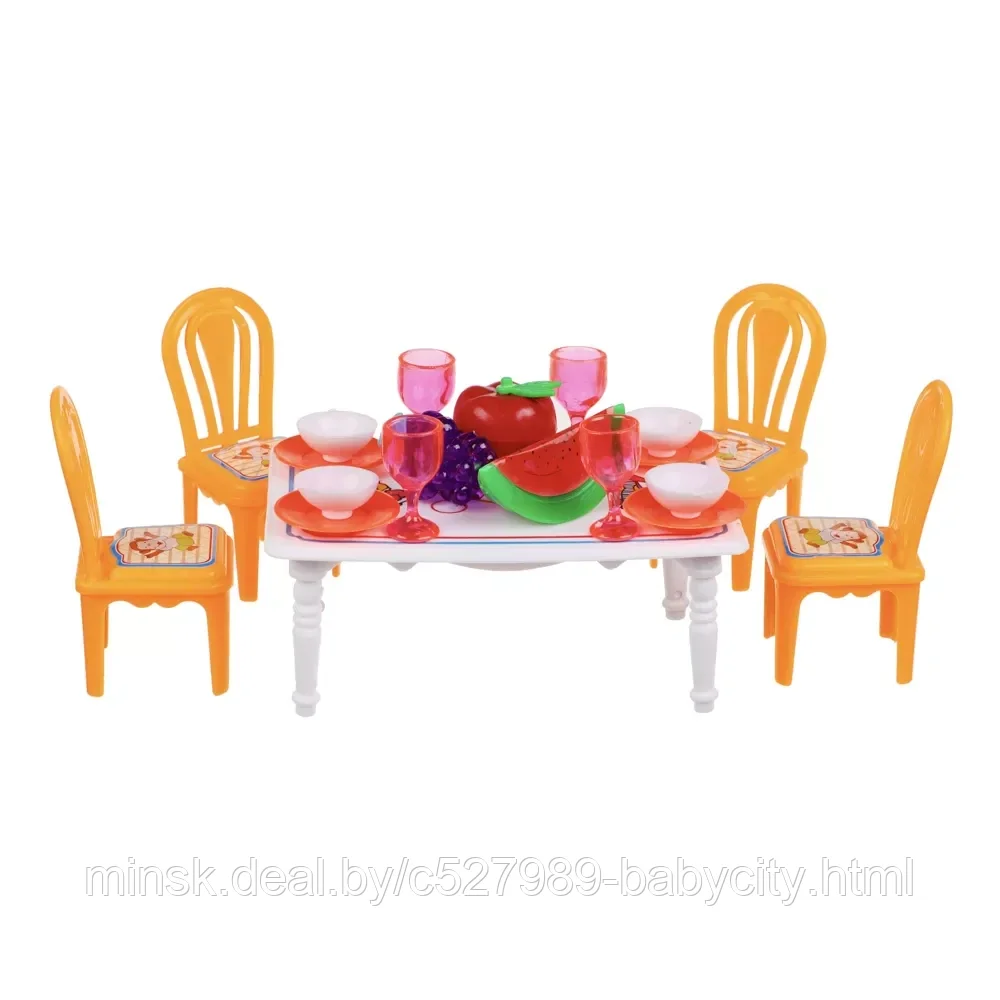 Набор мебели и посуды для кукол - фото 1 - id-p212548632