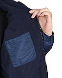 Куртка СИРИУС-ПРАГА-ЛЮКС короткая с капюшоном, темно-синяя, фото 5