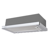Кухонная вытяжка MAUNFELD VS Slide 60 металлик\белое стекло