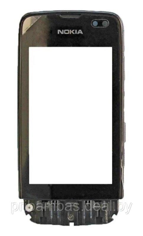 Тачскрин (сенсорный экран) для Nokia Asha 311 с рамкой черный