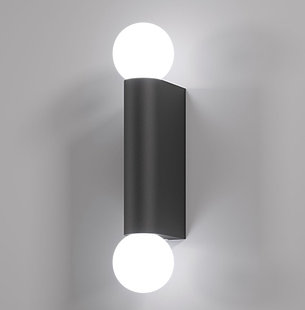 MRL 1029 Настенный светодиодный светильник Lily IP54 черный, фото 2