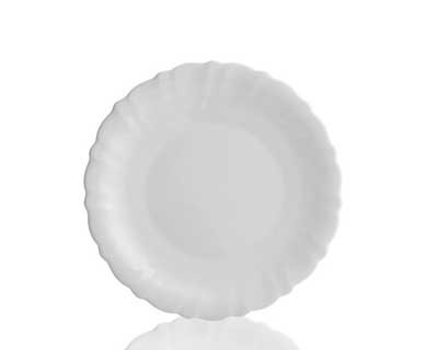 RG002SS Тарелка десертная ROYAL GARDEN Basic White M 19,5см