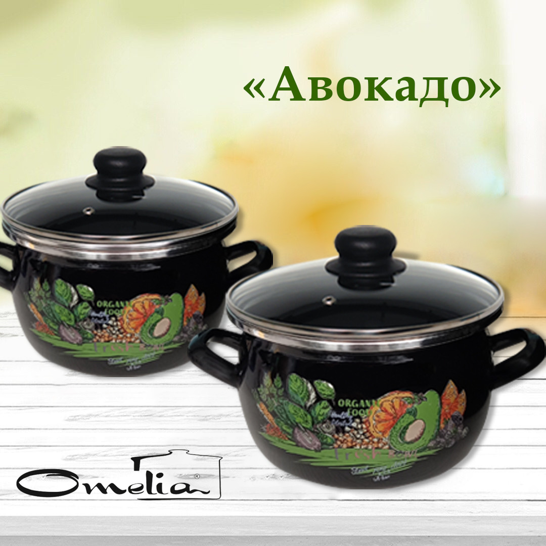 1-2430112(Черн)"Черн"/"Авокадо" Кастрюля 3,0л (сфера)