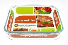 PL3 Форма стекл квадр 24×22×5см/1,8л ТМ Appetite