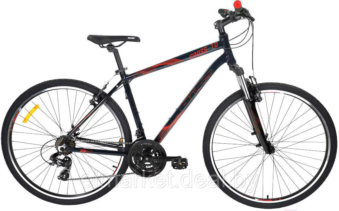 Велосипед AIST Cross 1.0 28 2021 21, черный - фото 1 - id-p212657093