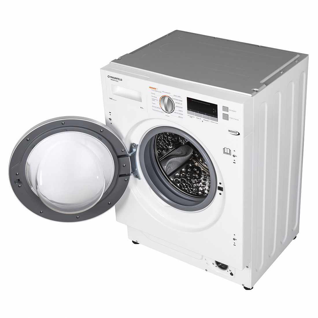 Встраиваемая стиральная машина с сушкой и инвертором MAUNFELD MBWM1486S - фото 4 - id-p212654397