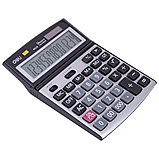 Калькулятор настольный Deli "E39229", 14-разрядный, серебристый, черный, фото 3