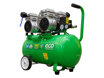 Компрессор ECO AE-50-OF1 (280 л/мин, 8 атм, коаксиальный, безмасляный, ресив. 50 л, 220 В, 1,6 кВт)