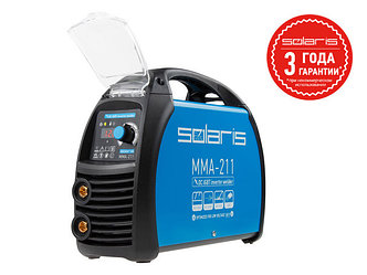 Инвертор сварочный SOLARIS MMA-211 (230В, 20-210 А, 70В, электроды диам. 1.6-4.0 мм, вес 3.9 кг)