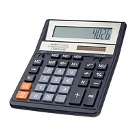 Калькулятор Perfeo PF_A4026, 12-разрядный, черный