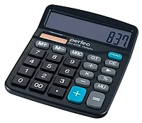 Калькулятор Perfeo PF_3286 (DC-837B), 12-разрядный, черный