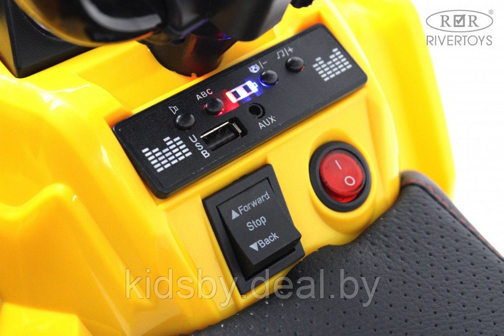 Детский электроквадроцикл RiverToys L222LL (желтый) - фото 5 - id-p212672452