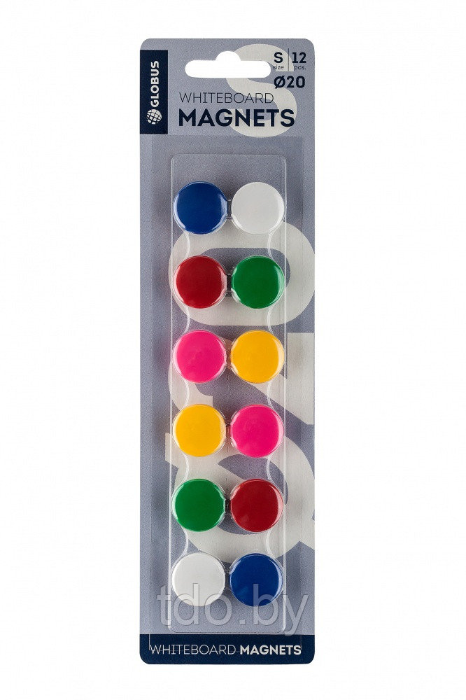Магниты 20 мм 12 шт. (цветные)