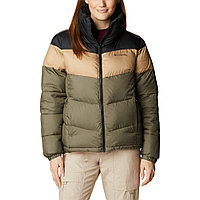 Куртка женская Columbia Puffect Color Blocked Jacket зеленый 1955101-398