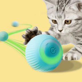 Интерактивная игрушка шарик - дразнилка для кошек и собак Smart rotating ball (2 режима работы) / Умный мяч / - фото 1 - id-p212674428