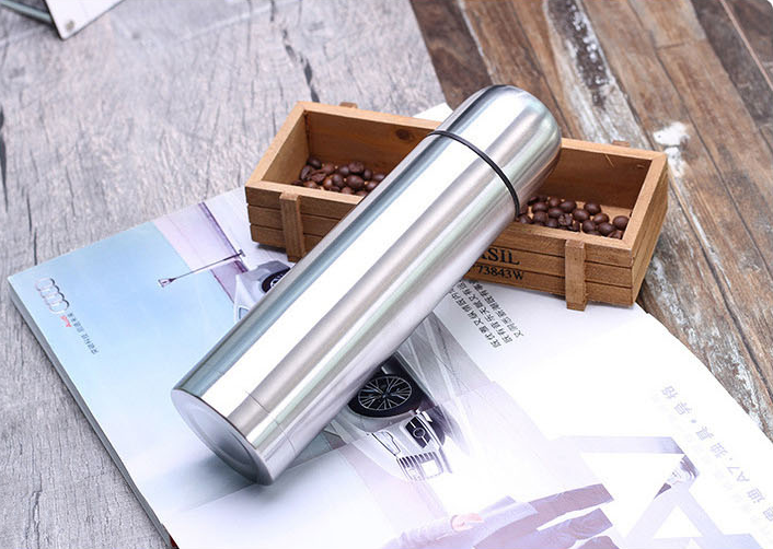 Термос Double Wall Stainless steel flask 500 ml (тепло/холод, нержавеющая сталь, чашка- крышка, клапан) - фото 7 - id-p212674432