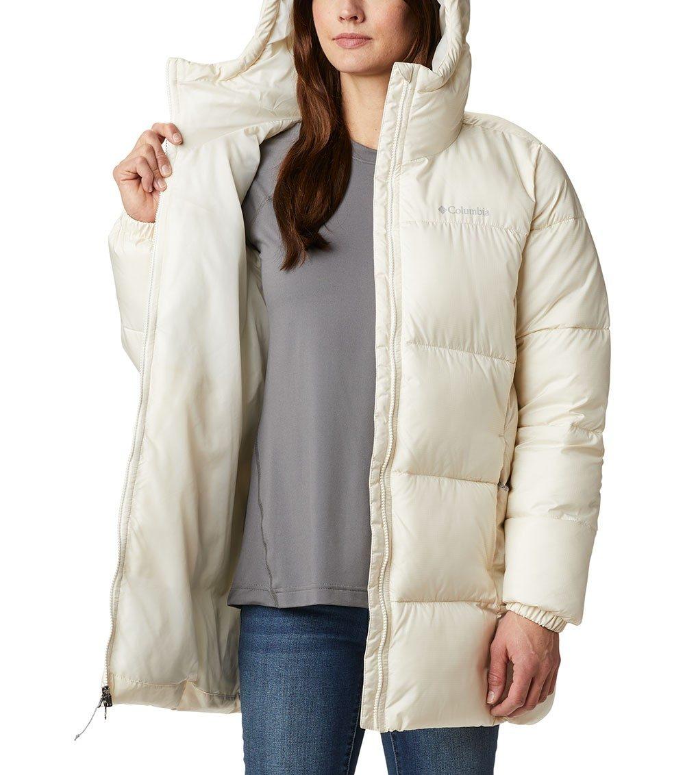 Куртка женская Columbia Puffect Mid Hooded Jacket молочный 1864791-191 - фото 5 - id-p212670970