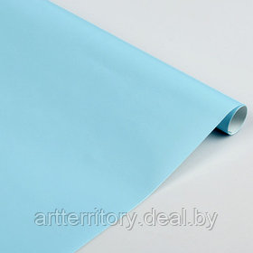Бумага упаковочная лакированная Charol, 0,5х2 м, (голубой), "Sadipal"