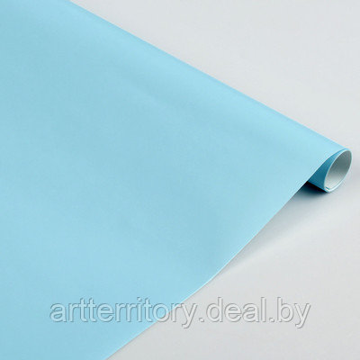 Бумага упаковочная лакированная Charol, 0,5х2 м, (голубой), "Sadipal" - фото 1 - id-p212679594