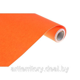 Бумага упаковочная лакированная Charol, 0,5х2 м, (оранжевый), "Sadipal"