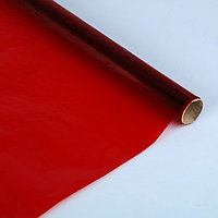 Бумага упаковочная целлофан, 0,5х2 м, (красный), "Sadipal"