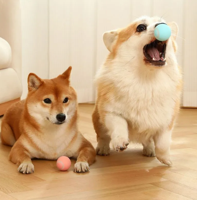 Интерактивная игрушка шарик - дразнилка для кошек и собак Smart rotating ball (2 режима работы) / Умный мяч / - фото 7 - id-p212679647