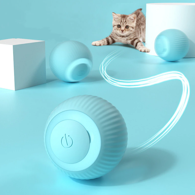 Интерактивная игрушка шарик - дразнилка для кошек и собак Smart rotating ball (2 режима работы) / Умный мяч / - фото 10 - id-p212679647