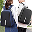 Рюкзак Bobby XL с отделением для ноутбука до 17 дюймов Антивор Серый, фото 3