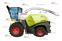 Гидравлика на комбайн CLAAS Jaguar 840