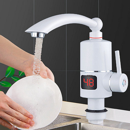 Электрический кран-водонагреватель с дисплеем Instant Electic Heating Water Faucet, фото 2