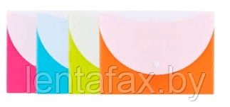 Папка-конверт на кнопке "Deli" A5, ассорти. Цена без учета НДС 20%