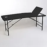 Массажный стол 3-х секционный 190х70хРВ подушка в подарок, фото 4