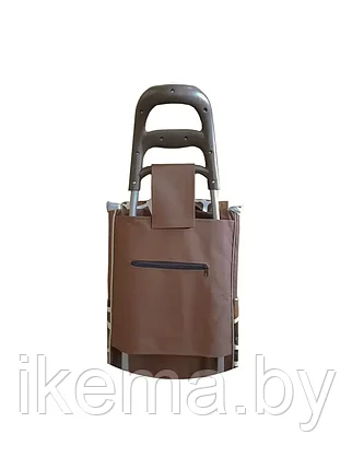 Хозяйственная сумка-тележка 95*33*20 см., цвет №1 коричневый (1301-B), фото 2