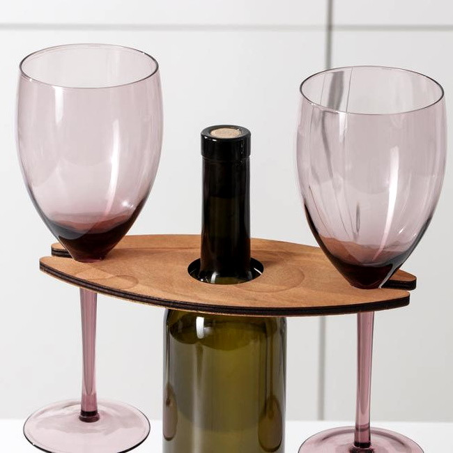 Подставка для вина и двух бокалов - фото 2 - id-p212702422