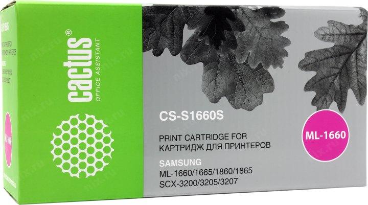 Картридж Cactus CS-S1660(S) для Samsung ML-1660/1665/1860/1865/SCX-3200/3205/3207 - фото 1 - id-p212698405