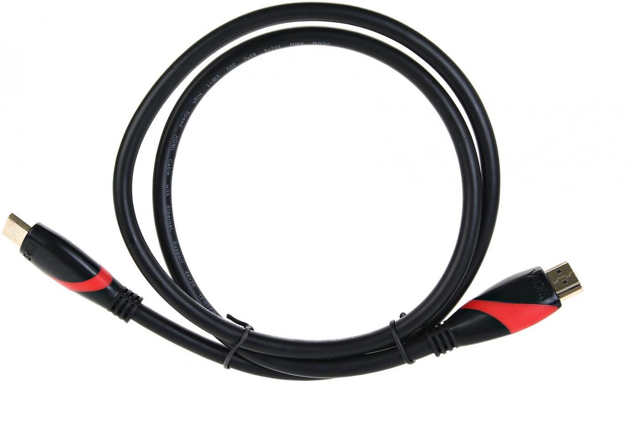 Кабель VCOM CG525-R-1м HDMI to HDMI (19M -19M) 1м ver2.0 - фото 1 - id-p212700821